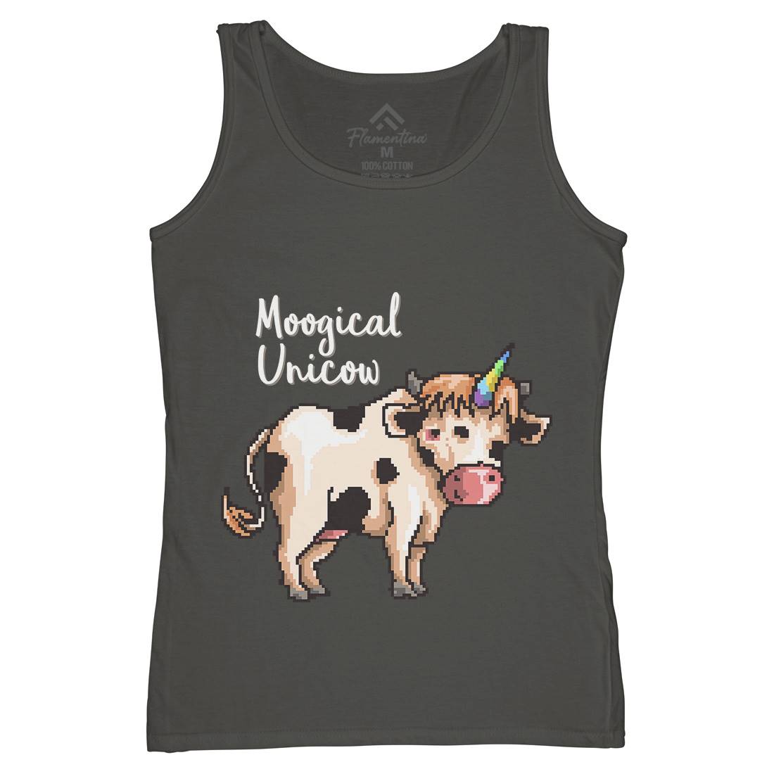 Moogical Unicow Womens Organic Tank Top Vest Animals B933