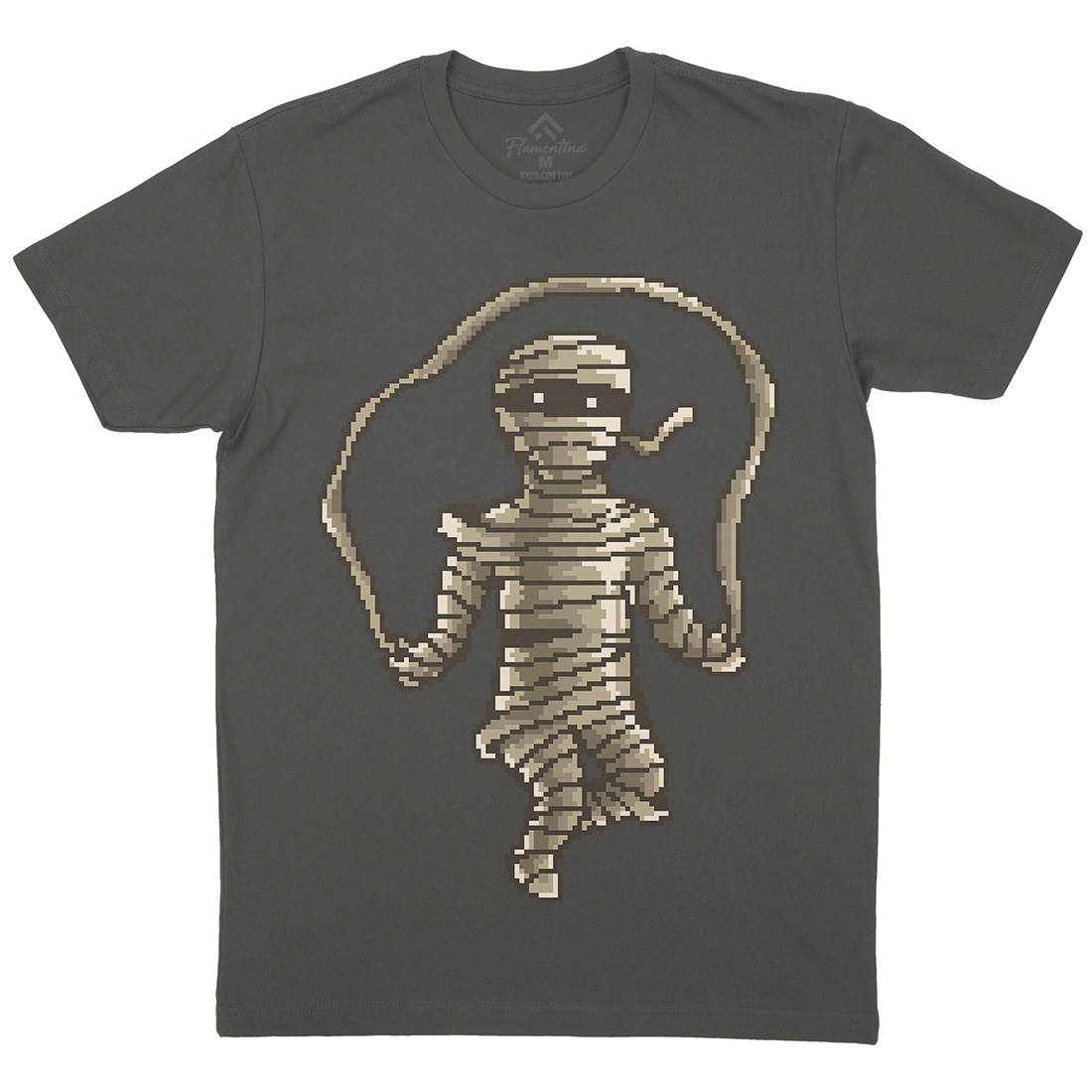 Mummy Workout Mens Organic Crew Neck T-Shirt Retro B934