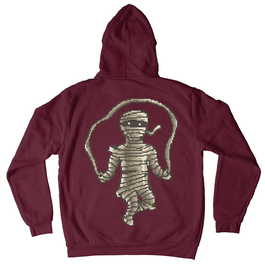 Mummy Workout Mens Hoodie With Pocket Retro B934