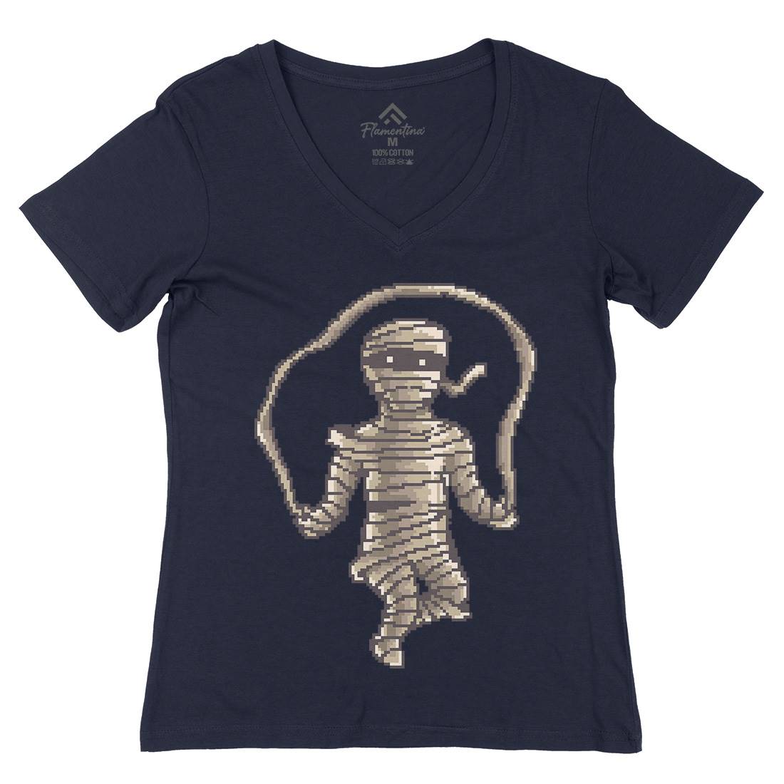 Mummy Workout Womens Organic V-Neck T-Shirt Retro B934