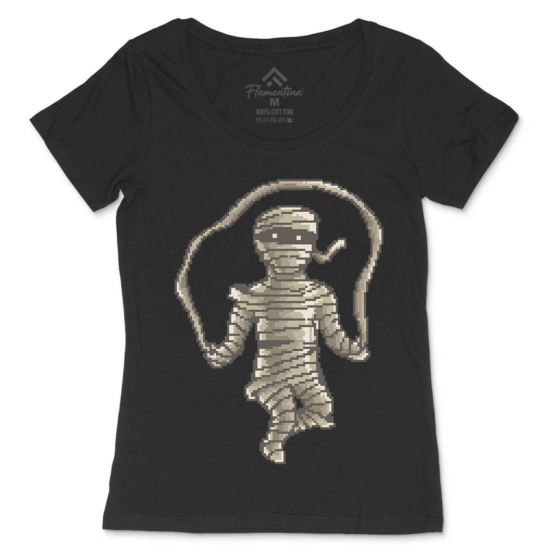 Mummy Workout Womens Scoop Neck T-Shirt Retro B934