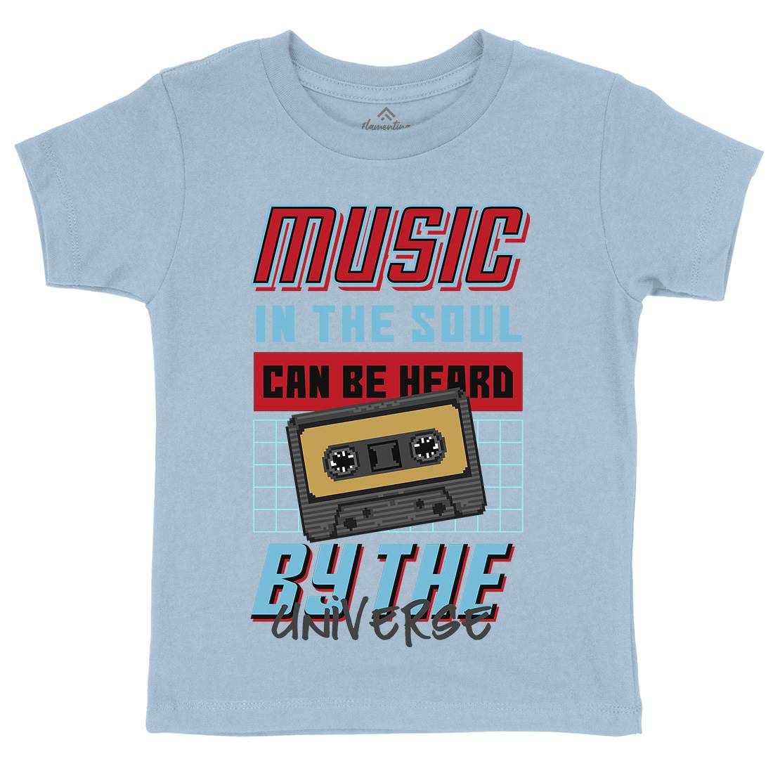 In The Soul Can Be Heard By The Universe Kids Organic Crew Neck T-Shirt Music B935