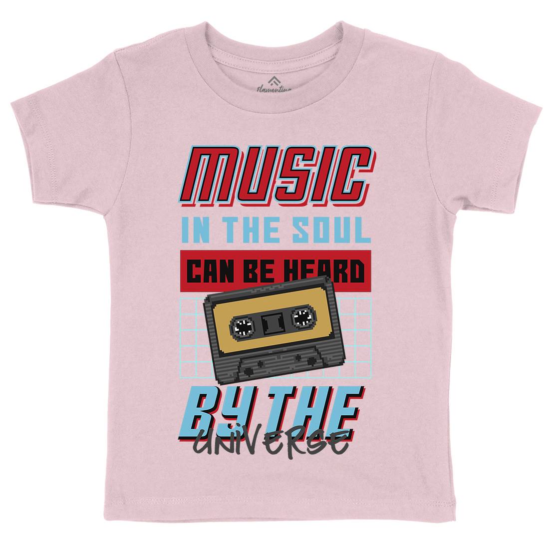 In The Soul Can Be Heard By The Universe Kids Organic Crew Neck T-Shirt Music B935