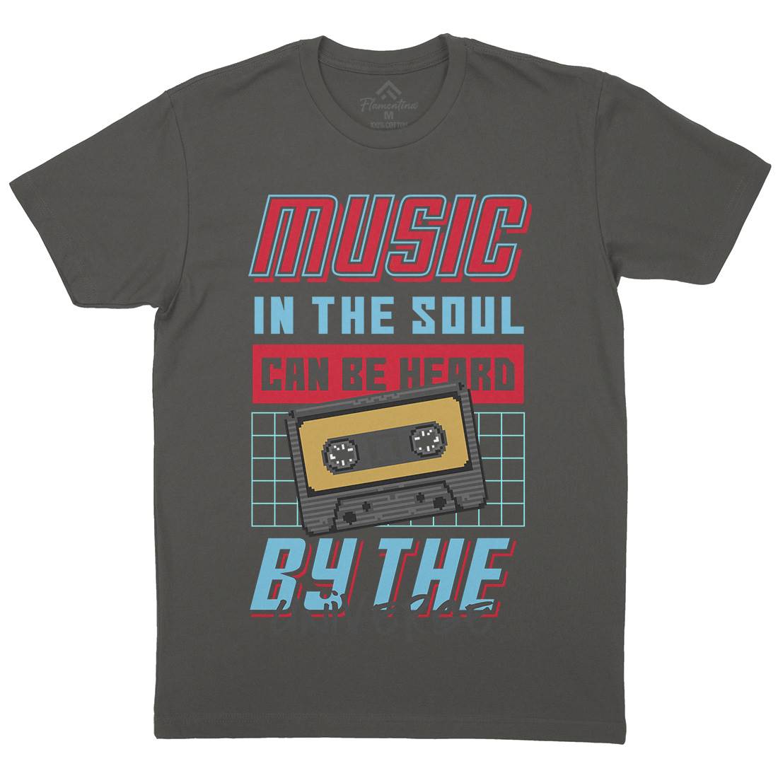 In The Soul Can Be Heard By The Universe Mens Crew Neck T-Shirt Music B935