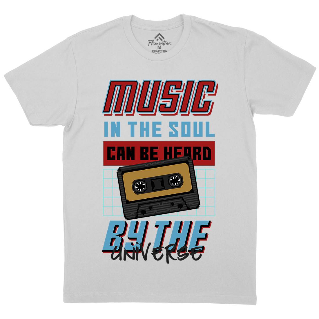 In The Soul Can Be Heard By The Universe Mens Crew Neck T-Shirt Music B935