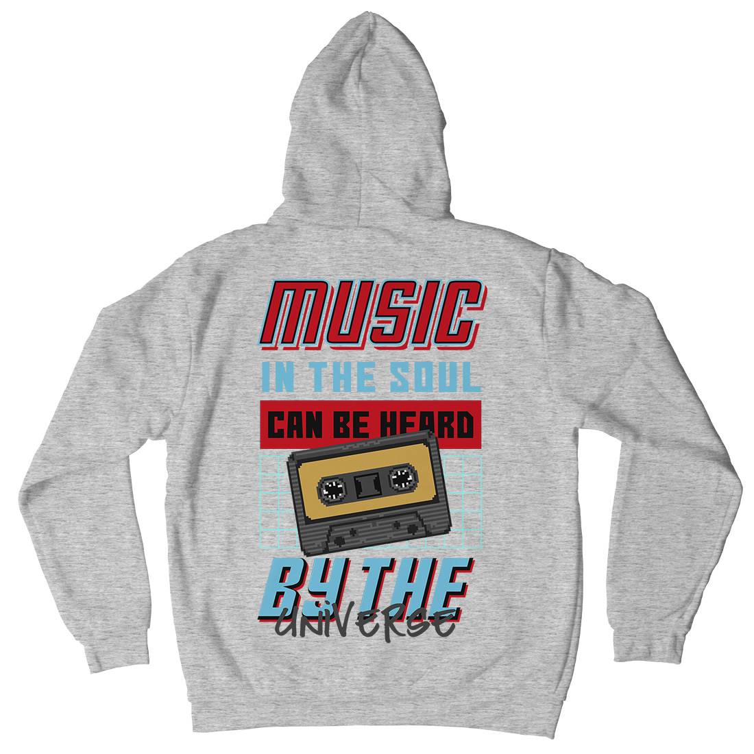 In The Soul Can Be Heard By The Universe Mens Hoodie With Pocket Music B935