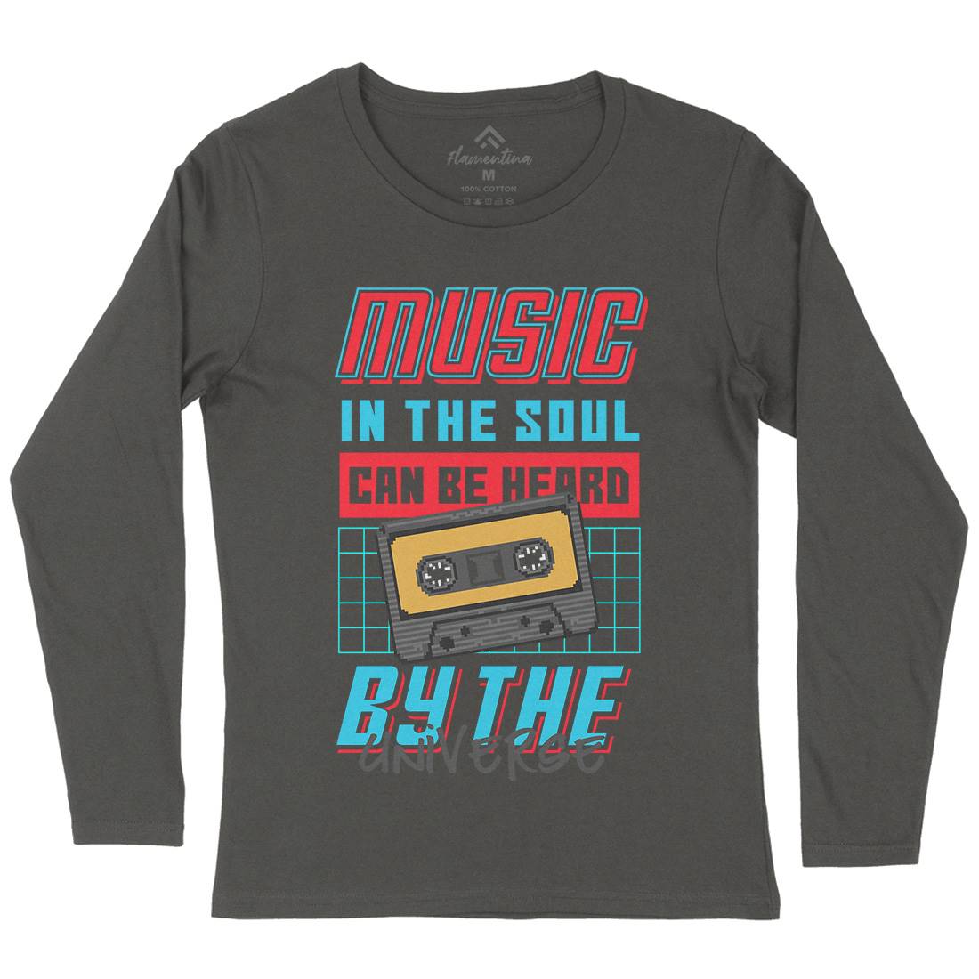 In The Soul Can Be Heard By The Universe Womens Long Sleeve T-Shirt Music B935