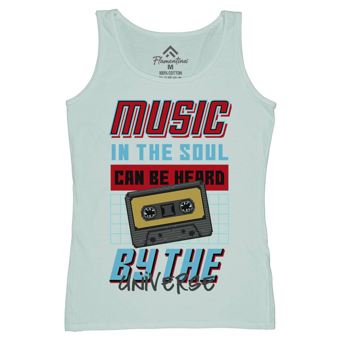 In The Soul Can Be Heard By The Universe Womens Organic Tank Top Vest Music B935