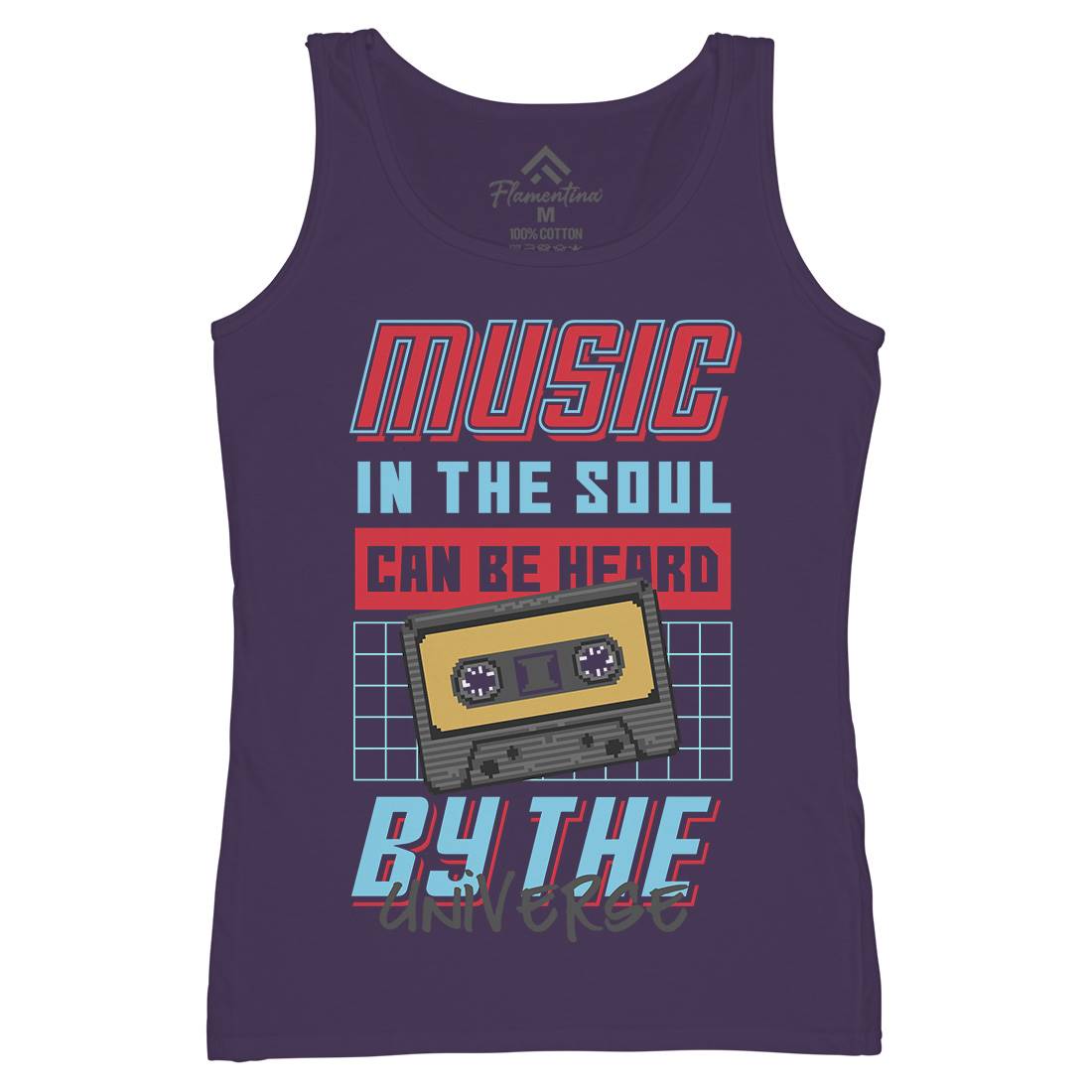 In The Soul Can Be Heard By The Universe Womens Organic Tank Top Vest Music B935