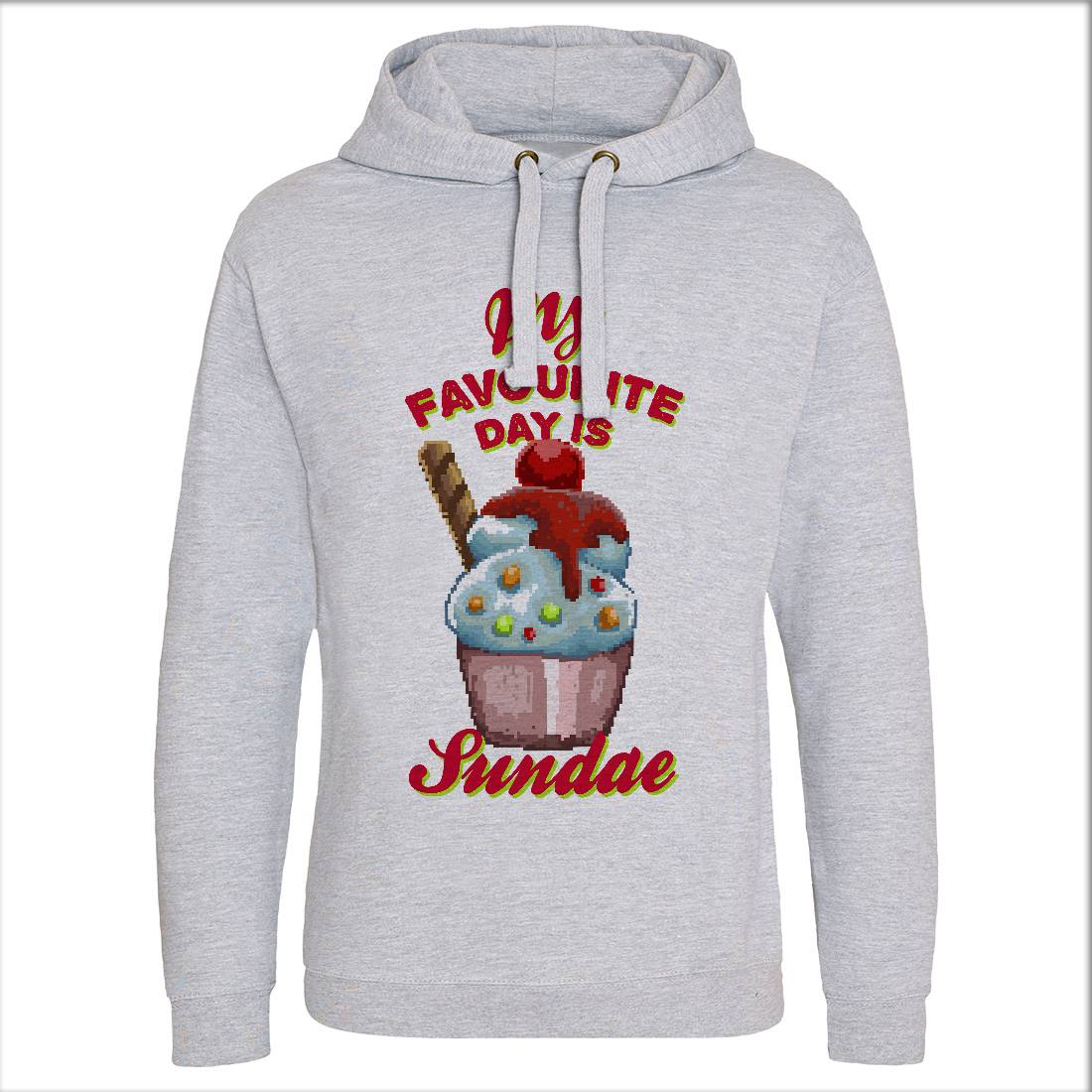 My Favourite Day Is Sundae Mens Hoodie Without Pocket Food B936