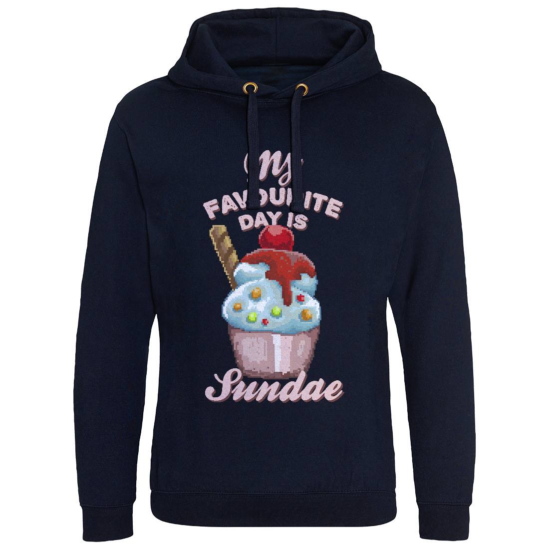 My Favourite Day Is Sundae Mens Hoodie Without Pocket Food B936