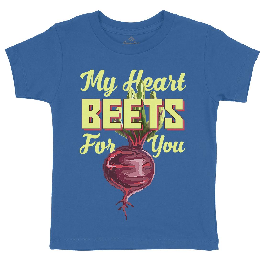 My Heart Beets For You Kids Crew Neck T-Shirt Food B937