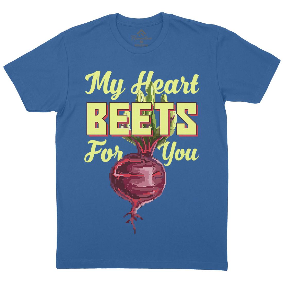 My Heart Beets For You Mens Crew Neck T-Shirt Food B937