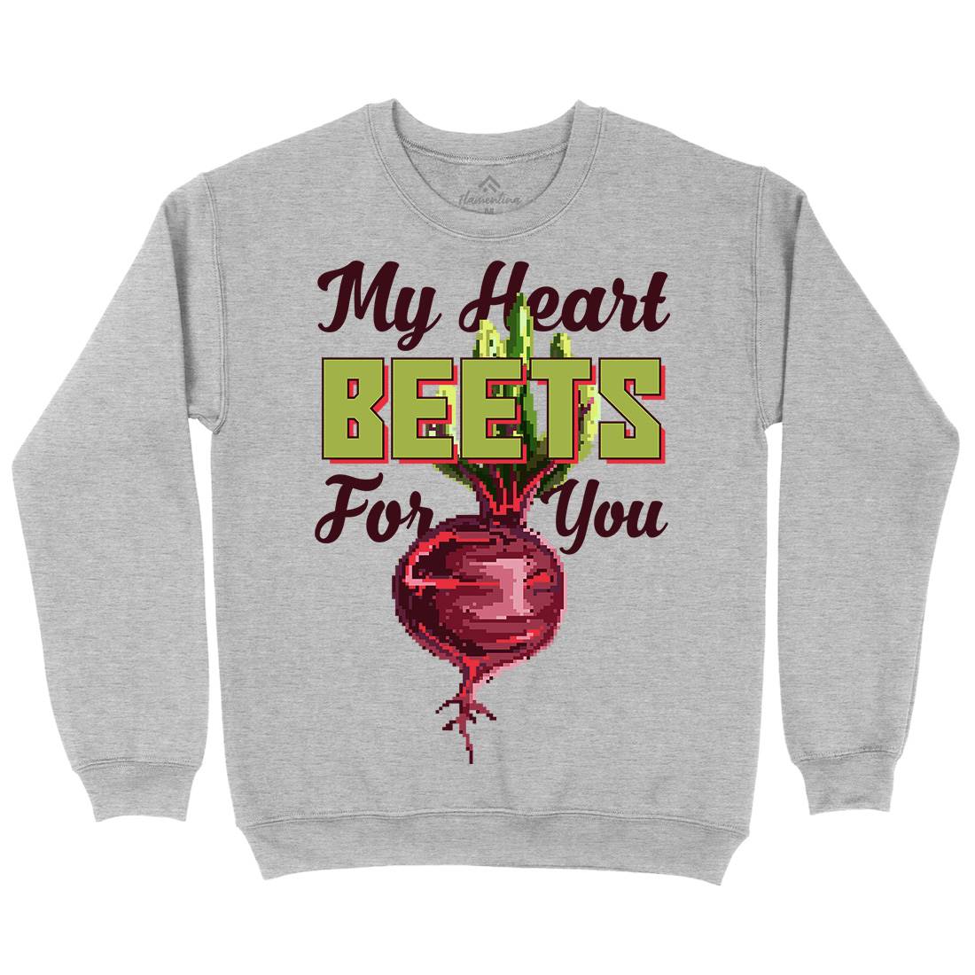 My Heart Beets For You Kids Crew Neck Sweatshirt Food B937