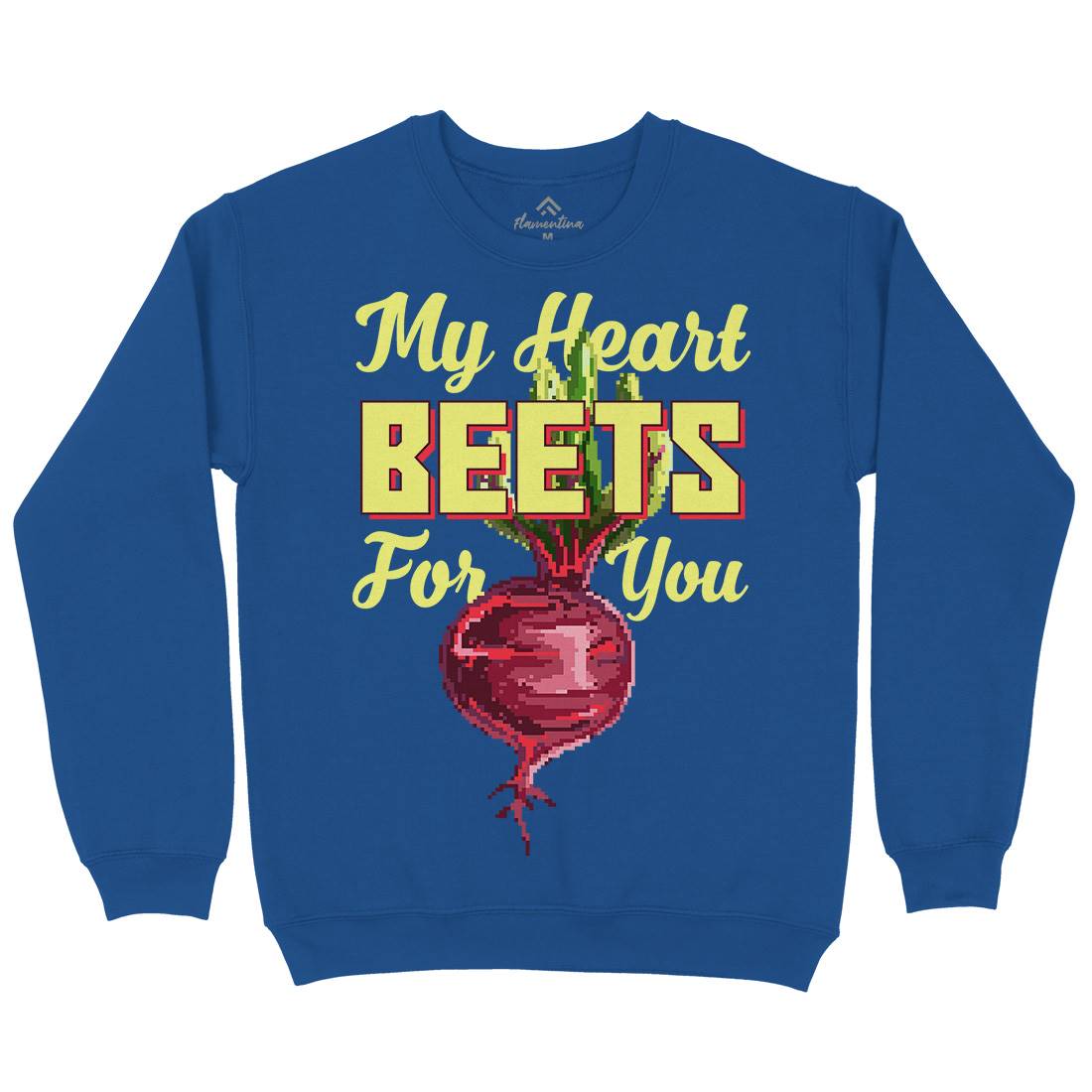 My Heart Beets For You Mens Crew Neck Sweatshirt Food B937