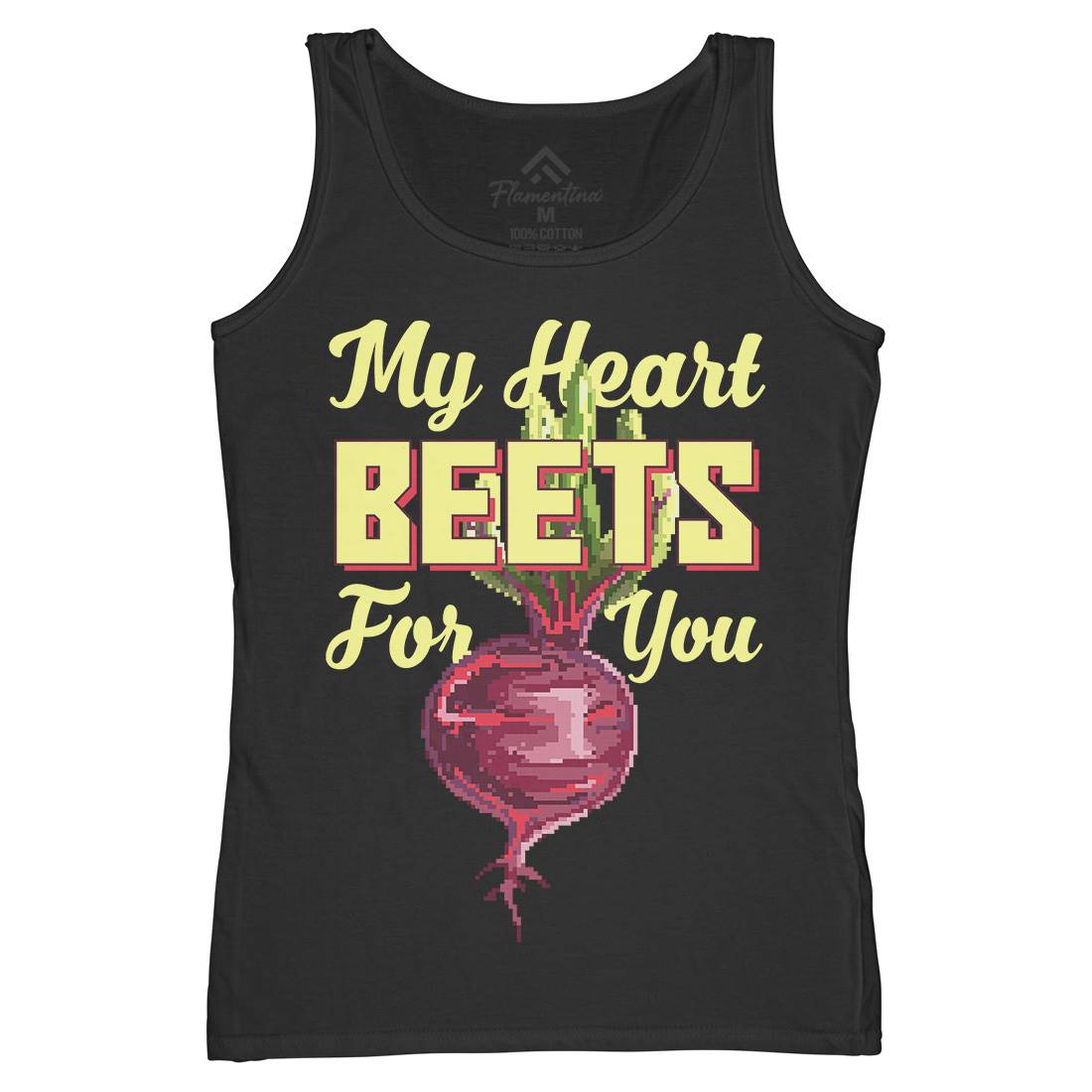 My Heart Beets For You Womens Organic Tank Top Vest Food B937