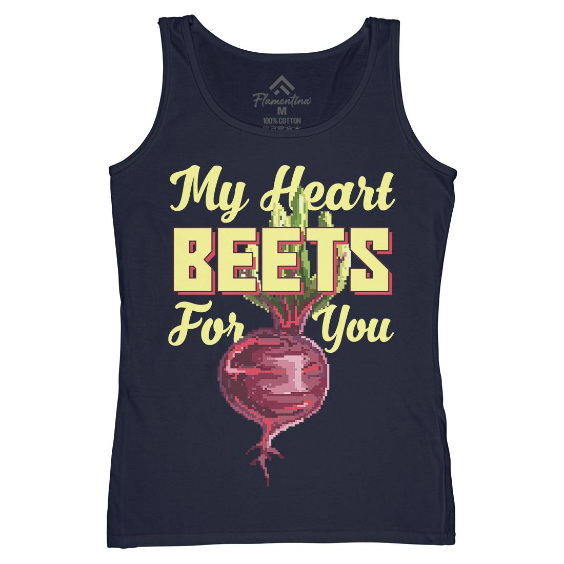 My Heart Beets For You Womens Organic Tank Top Vest Food B937