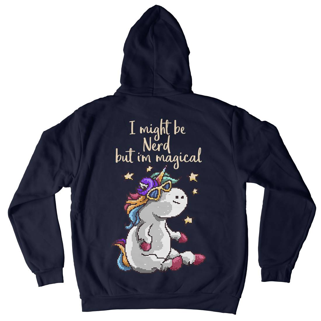 Nerd And Magical Mens Hoodie With Pocket Retro B938