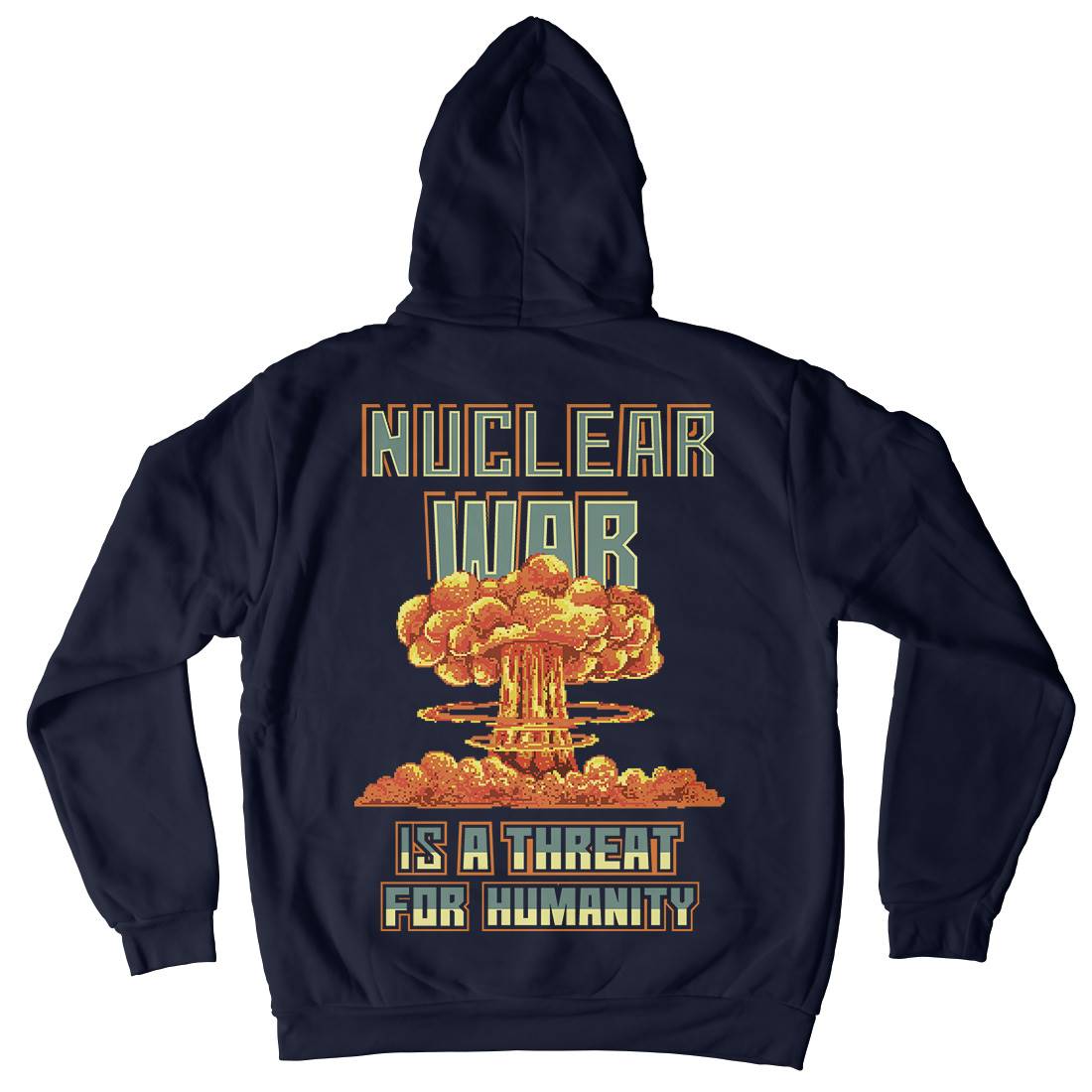 Nuclear War Is A Threat For Humanity Kids Crew Neck Hoodie Army B941
