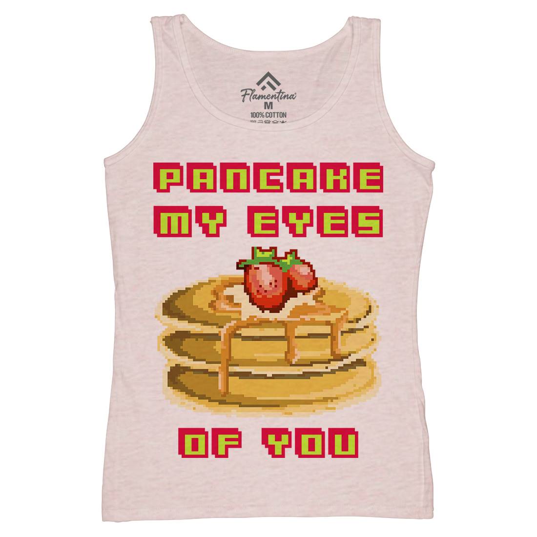 Pancake My Eyes Womens Organic Tank Top Vest Food B944