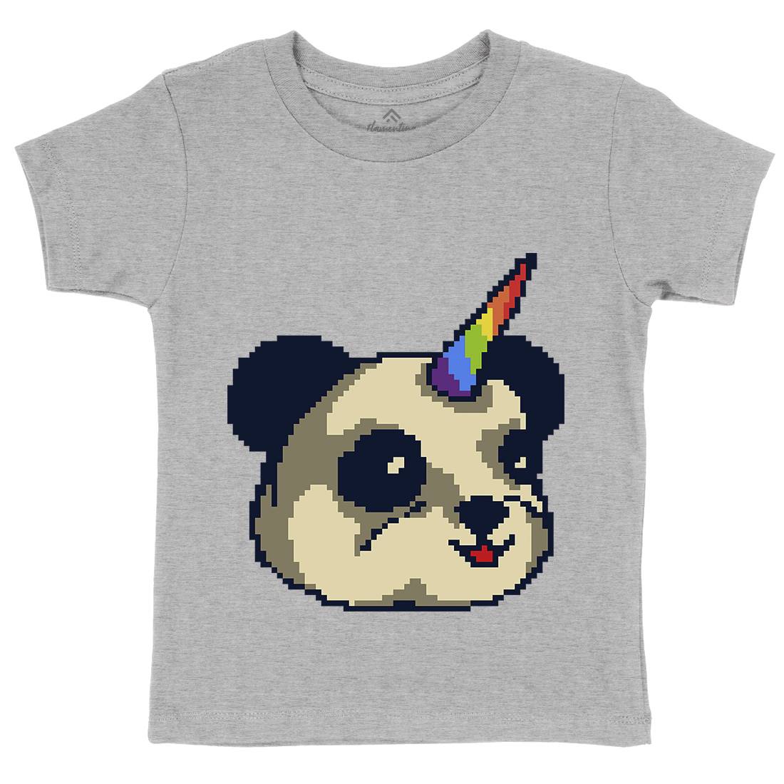 Pandacorn Kids Organic Crew Neck T-Shirt Animals B945