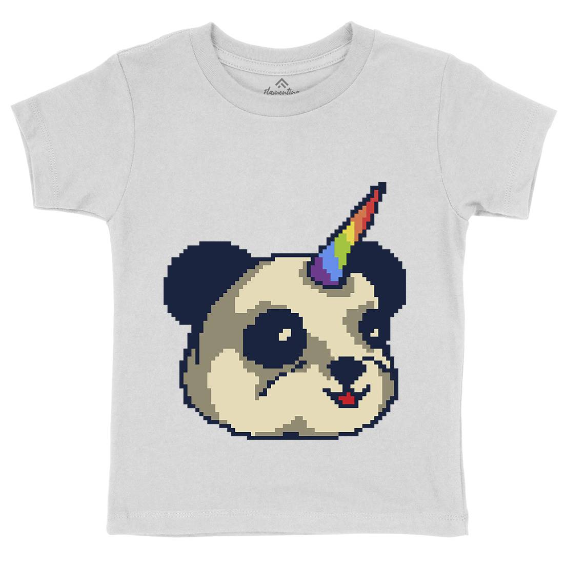 Pandacorn Kids Organic Crew Neck T-Shirt Animals B945