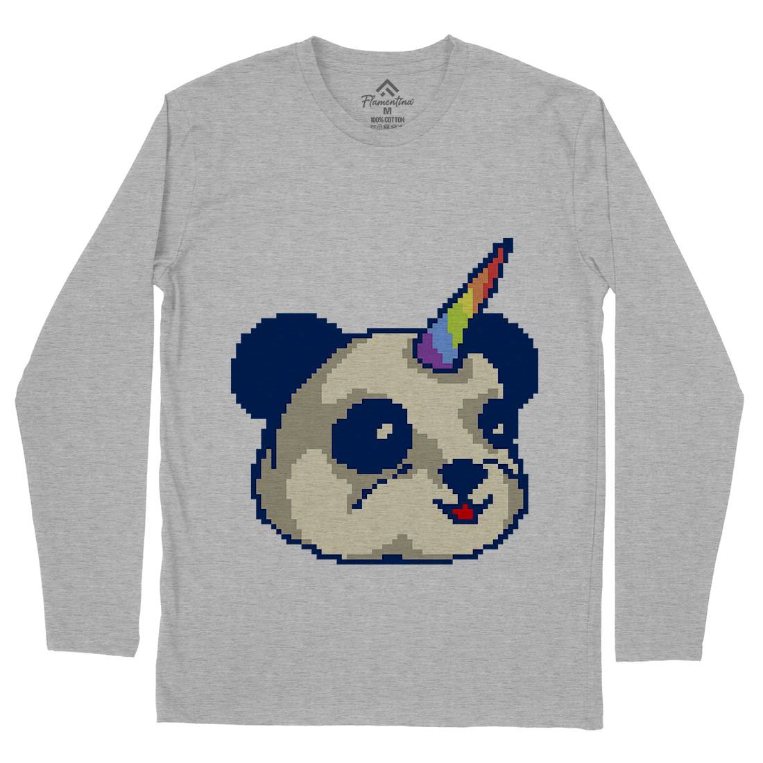 Pandacorn Mens Long Sleeve T-Shirt Animals B945