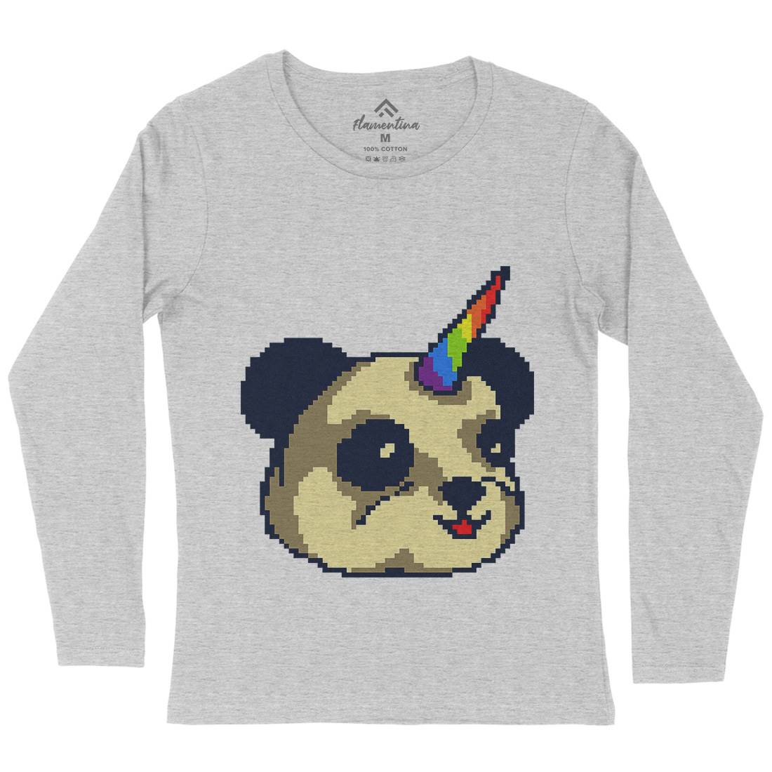 Pandacorn Womens Long Sleeve T-Shirt Animals B945