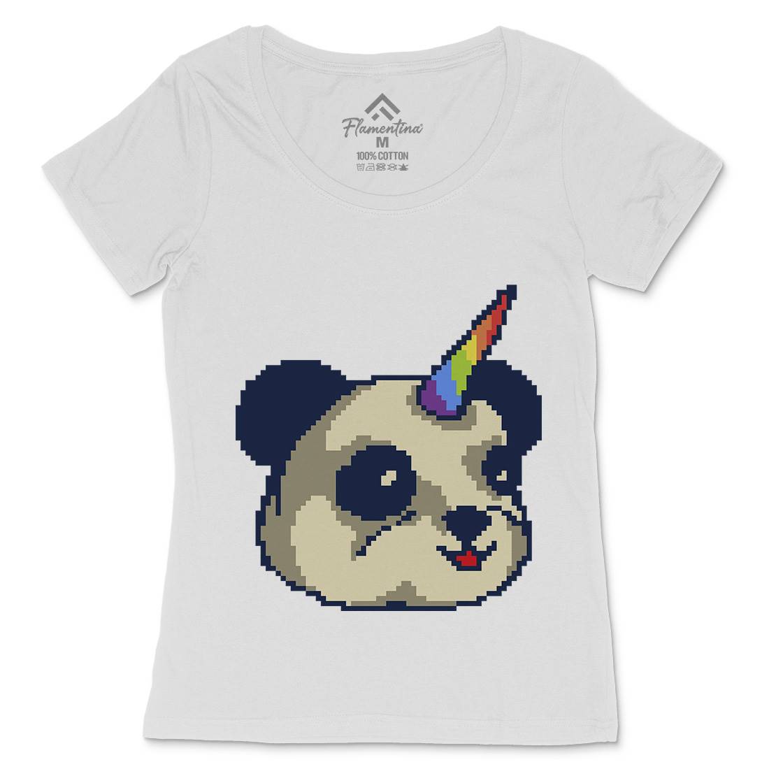 Pandacorn Womens Scoop Neck T-Shirt Animals B945
