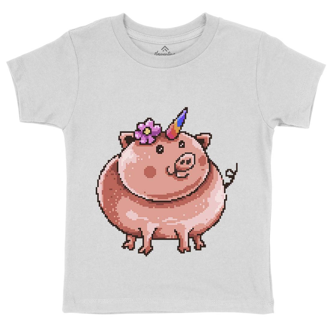 Piggycorn Kids Organic Crew Neck T-Shirt Animals B946