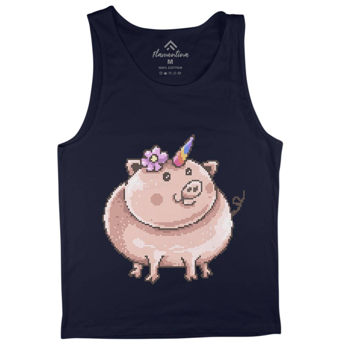 Piggycorn Mens Tank Top Vest Animals B946