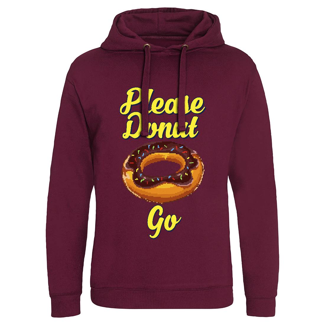 Please Donut Go Food Pun Mens Hoodie Without Pocket Food B947