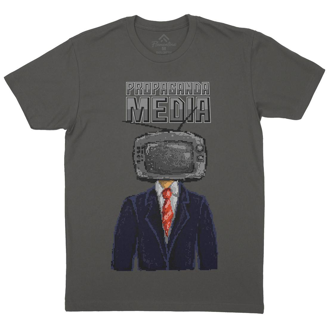 Propaganda Mens Crew Neck T-Shirt Illuminati B948