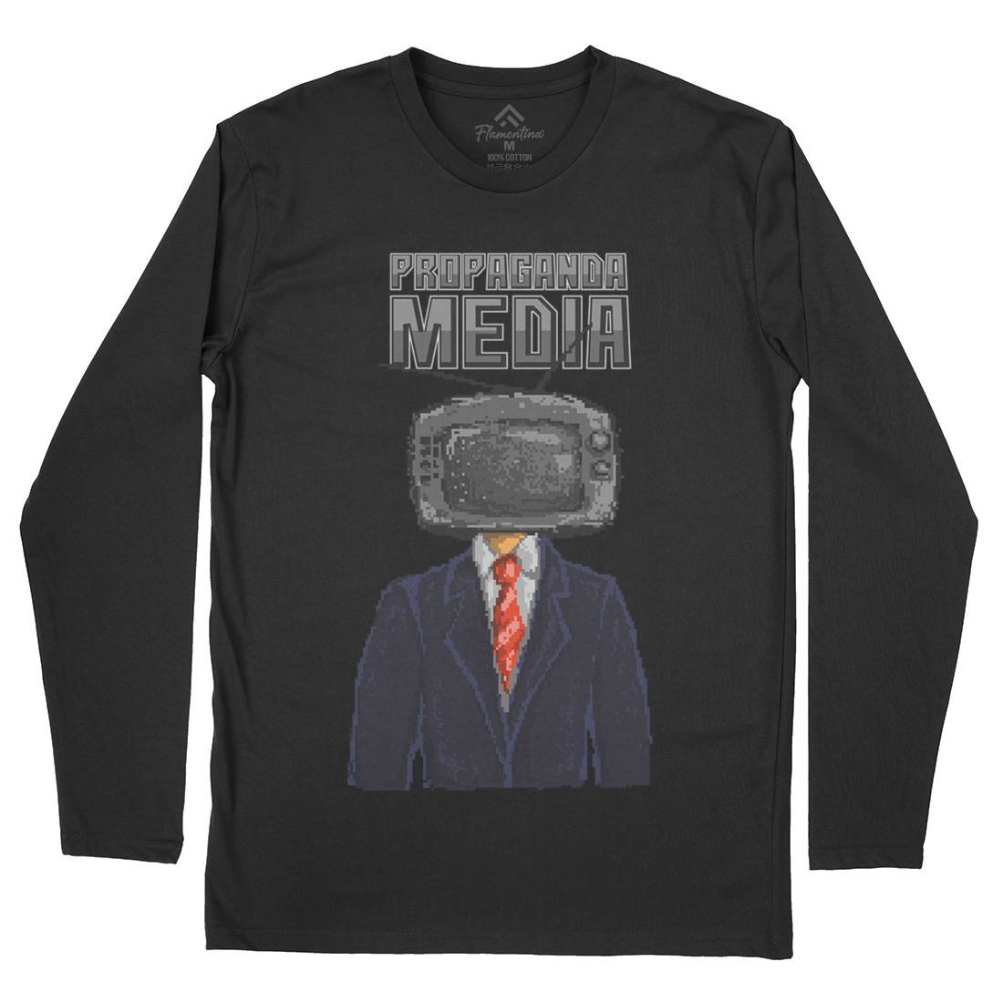 Propaganda Mens Long Sleeve T-Shirt Illuminati B948