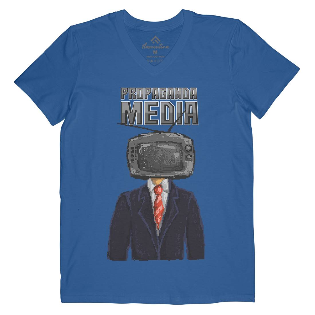 Propaganda Mens V-Neck T-Shirt Illuminati B948