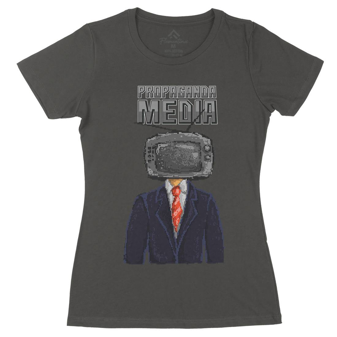 Propaganda Womens Organic Crew Neck T-Shirt Illuminati B948