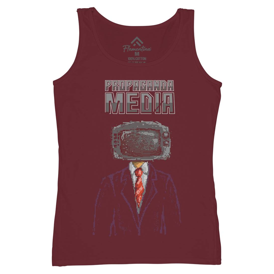 Propaganda Womens Organic Tank Top Vest Illuminati B948