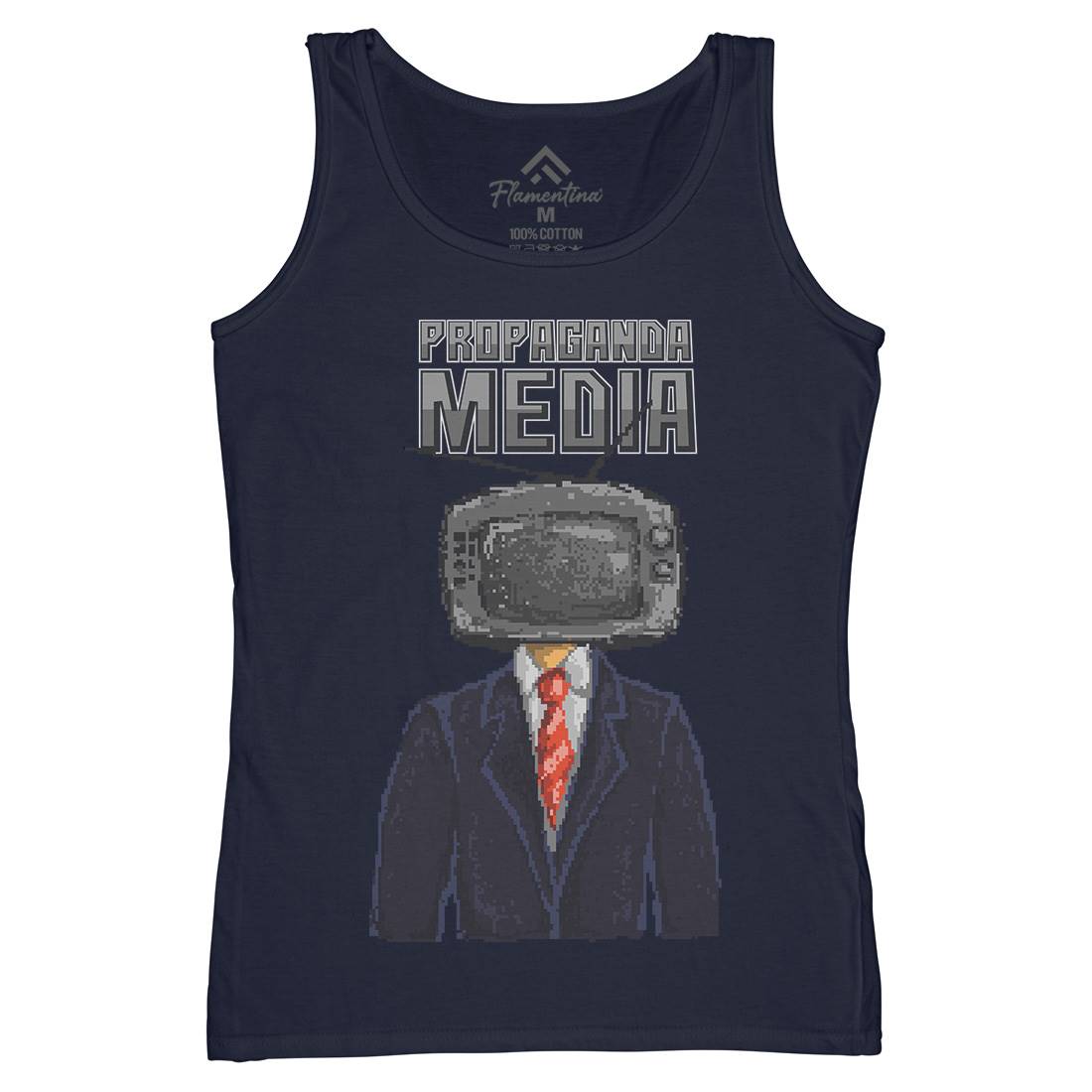Propaganda Womens Organic Tank Top Vest Illuminati B948