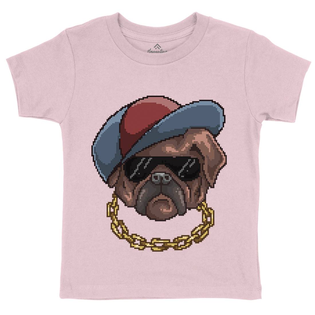 Pug Life Kids Crew Neck T-Shirt Animals B949
