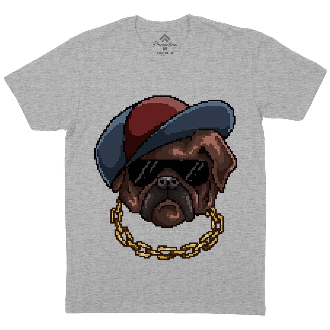 Pug Life Mens Crew Neck T-Shirt Animals B949