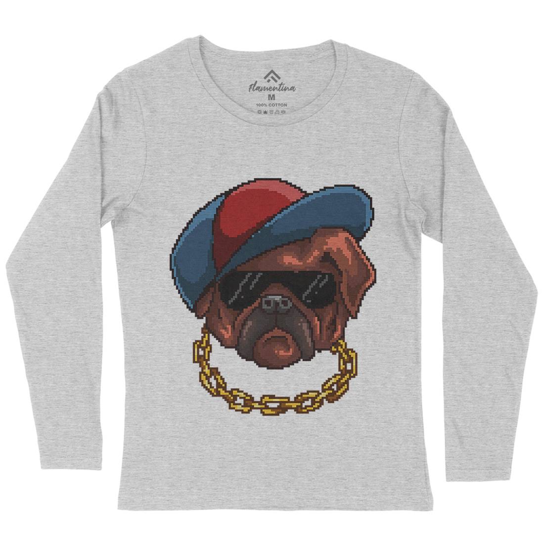 Pug Life Womens Long Sleeve T-Shirt Animals B949