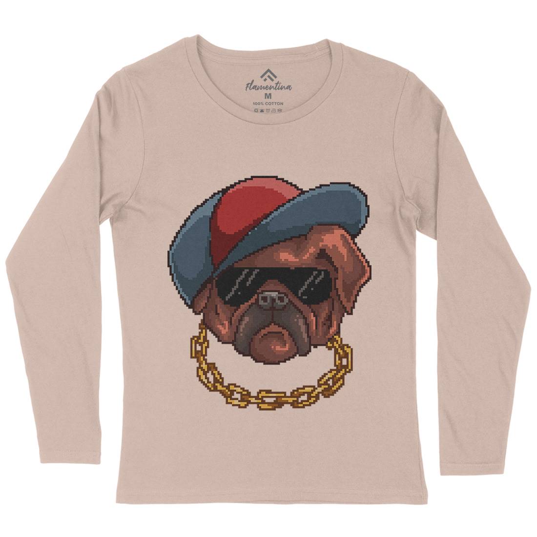 Pug Life Womens Long Sleeve T-Shirt Animals B949