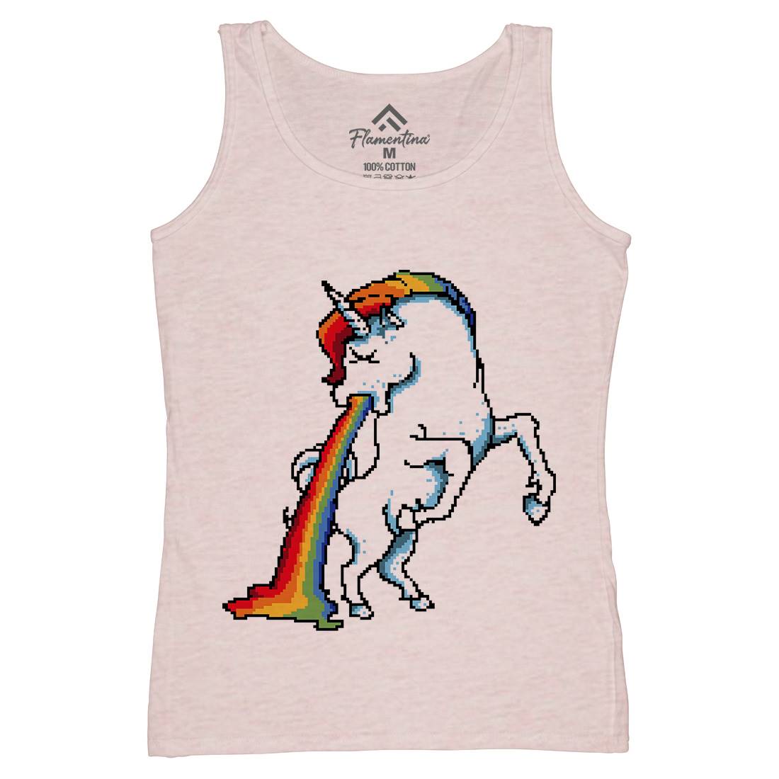 Puke Of The Unicorn Womens Organic Tank Top Vest Animals B950