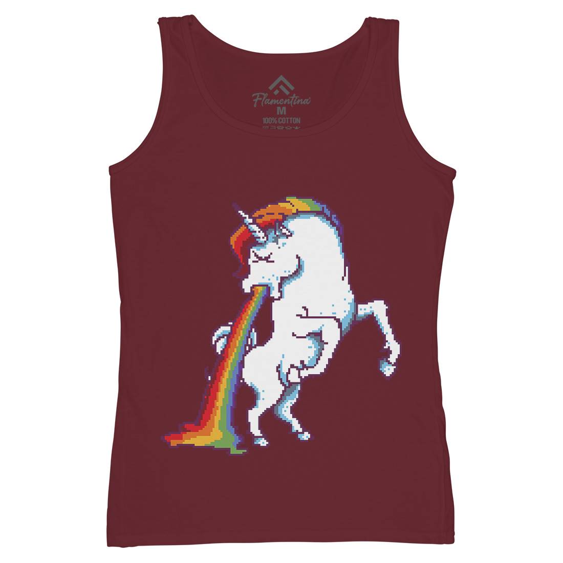 Puke Of The Unicorn Womens Organic Tank Top Vest Animals B950