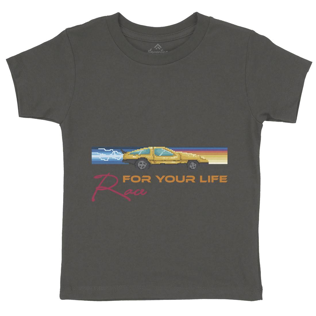 Race For Your Life Kids Crew Neck T-Shirt Cars B951