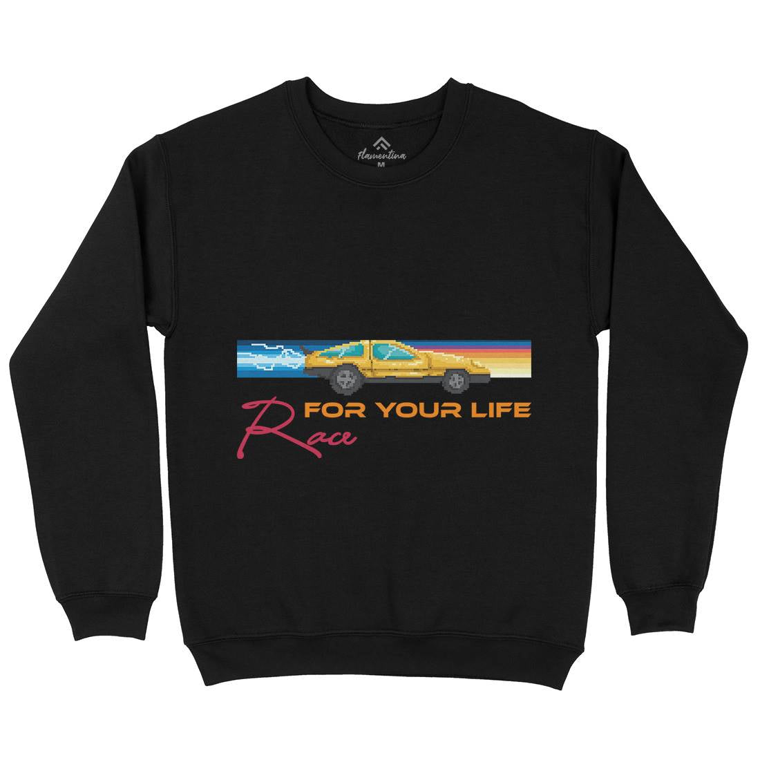Race For Your Life Kids Crew Neck Sweatshirt Cars B951