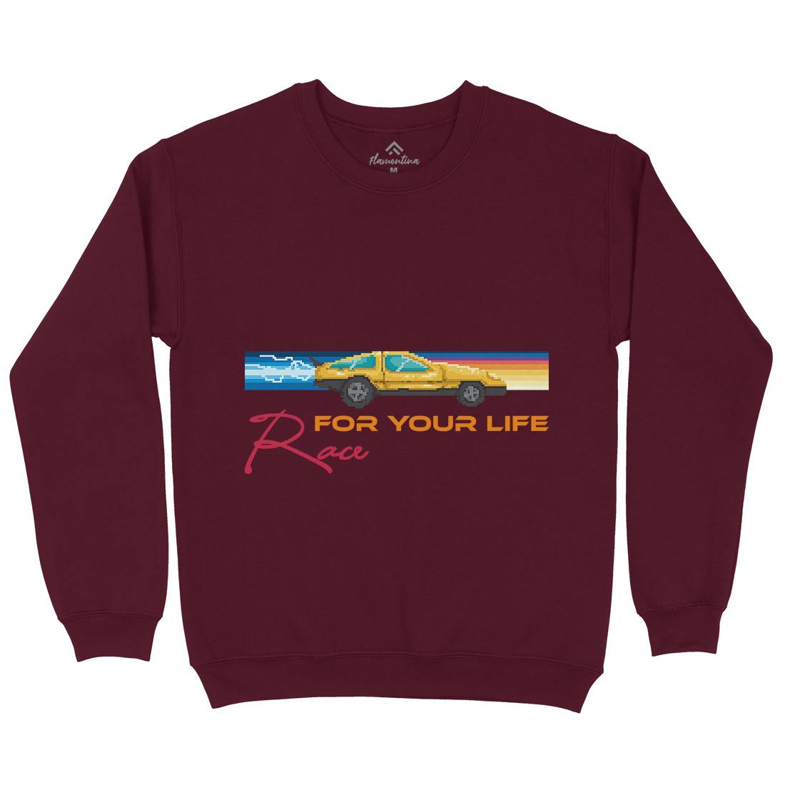 Race For Your Life Mens Crew Neck Sweatshirt Cars B951
