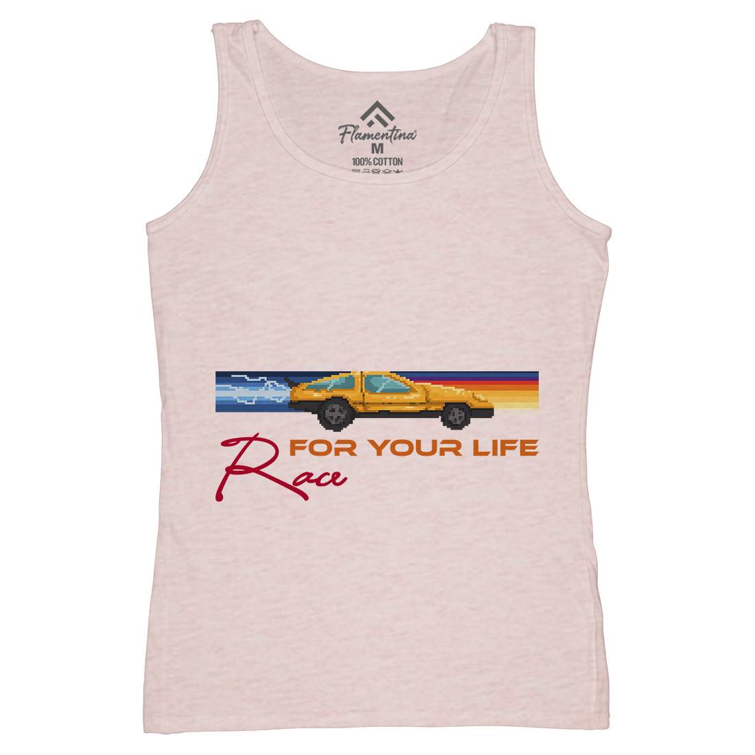 Race For Your Life Womens Organic Tank Top Vest Cars B951