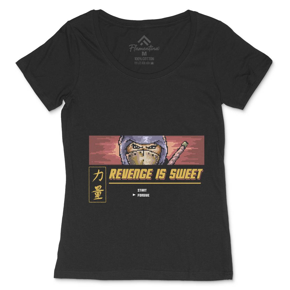 Revenge Is Sweet Womens Scoop Neck T-Shirt Geek B953