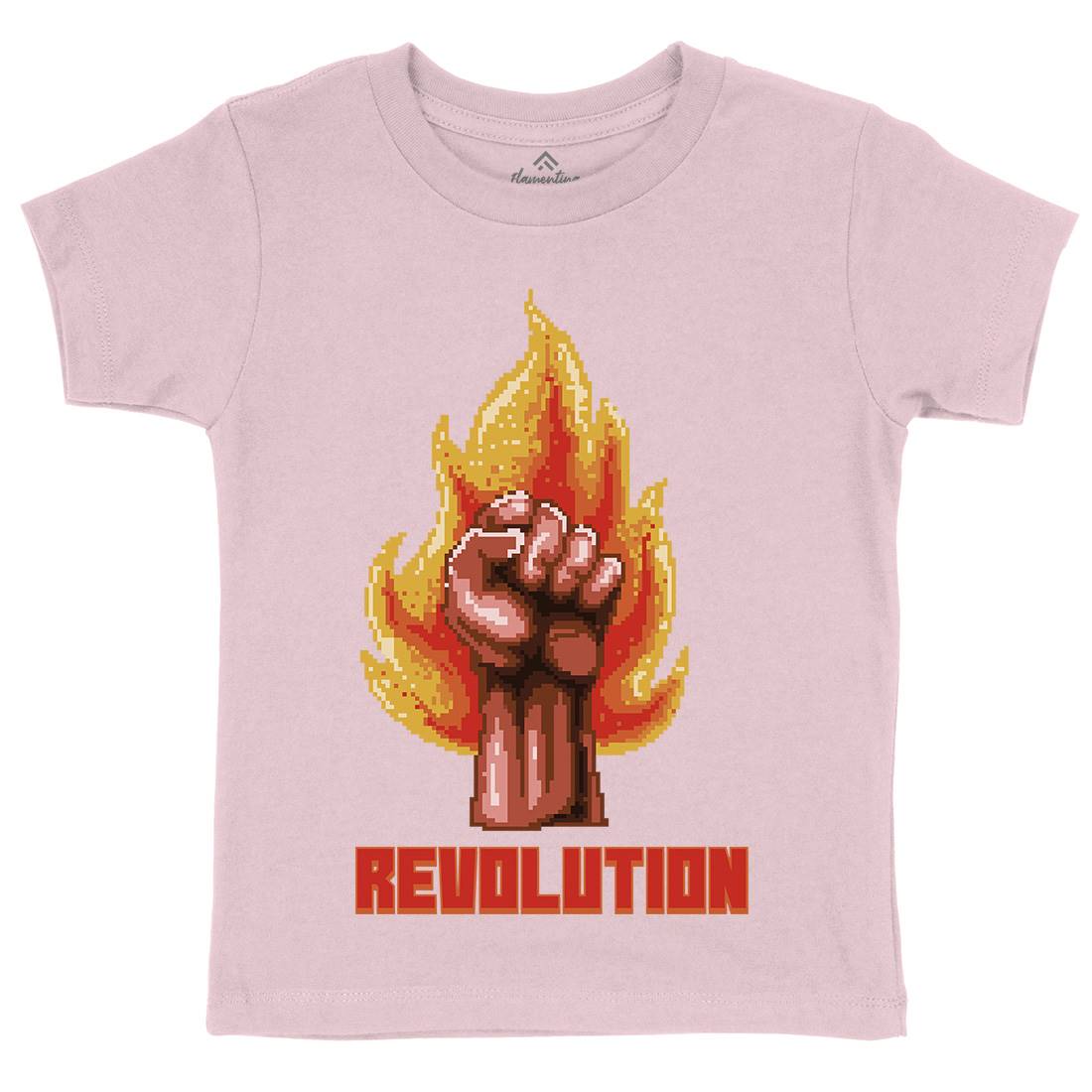 Revolution Kids Organic Crew Neck T-Shirt Illuminati B954
